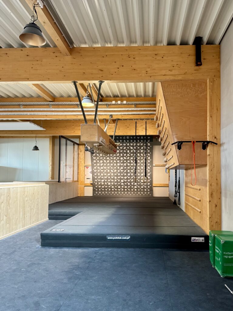 Trainingsbereich für Bouldere