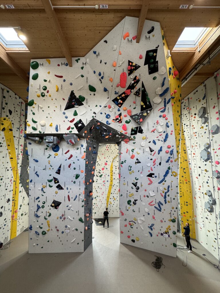 Kletterbereich in der Ernergiewände